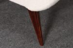 Pair of Italian Walnut and Gray and White Tweed Club Chairs after Marco Zanuso - Image 25