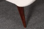 Pair of Italian Walnut and Gray and White Tweed Club Chairs after Marco Zanuso - Image 25