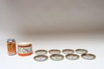 Set of Eight Vintage Gilded Roman Chariot Coasters by Piero Fornasetti with Box - Image 7