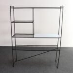 Mid-Century American Modern Iron Shelving Unit / Etagere by Freda Diamond - Image 4