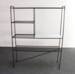 Mid-Century American Modern Iron Shelving Unit / Etagere by Freda Diamond - Image 4