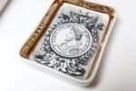 Set of Six Fornasetti Gilt Porcelain Profili Romani Roman Emperor Vide Poches - Image 22