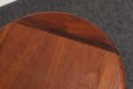 Mid-Century Modern Solid Walnut Tulip Style Pedestal Side Table by Prodelco - Image 12