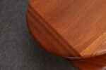 Mid-Century Modern Solid Walnut Tulip Style Pedestal Side Table by Prodelco - Image 11