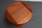 Mid-Century Modern Solid Walnut Tulip Style Pedestal Side Table by Prodelco - Image 10