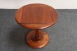 Mid-Century Modern Solid Walnut Tulip Style Pedestal Side Table by Prodelco - Image 2