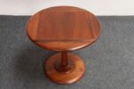 Mid-Century Modern Solid Walnut Tulip Style Pedestal Side Table by Prodelco - Image 2