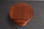 Mid-Century Modern Solid Walnut Tulip Style Pedestal Side Table by Prodelco - Image 7