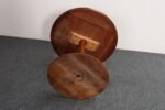 Mid-Century Modern Solid Walnut Tulip Style Pedestal Side Table by Prodelco - Image 9