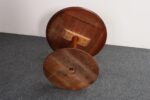 Mid-Century Modern Solid Walnut Tulip Style Pedestal Side Table by Prodelco - Image 9
