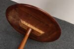 Mid-Century Modern Solid Walnut Tulip Style Pedestal Side Table by Prodelco - Image 13