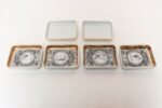 Set of Six Fornasetti Gilt Porcelain Profili Romani Roman Emperor Vide Poches - Image 8