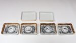 Set of Six Fornasetti Gilt Porcelain Profili Romani Roman Emperor Vide Poches - Image 7