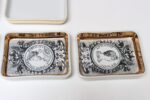 Set of Six Fornasetti Gilt Porcelain Profili Romani Roman Emperor Vide Poches - Image 15