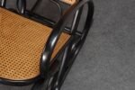 Vintage Thonet Ebonized Bentwood and Rattan Rocking Chair - Image 20