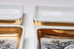 Set of Six Fornasetti Gilt Porcelain Profili Romani Roman Emperor Vide Poches - Image 36