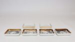 Set of Six Fornasetti Gilt Porcelain Profili Romani Roman Emperor Vide Poches - Image 10