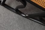 Vintage Thonet Ebonized Bentwood and Rattan Rocking Chair - Image 30