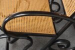 Vintage Thonet Ebonized Bentwood and Rattan Rocking Chair - Image 19