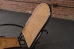 Vintage Thonet Ebonized Bentwood and Rattan Rocking Chair - Image 14