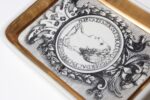 Set of Six Fornasetti Gilt Porcelain Profili Romani Roman Emperor Vide Poches - Image 31