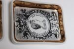 Set of Six Fornasetti Gilt Porcelain Profili Romani Roman Emperor Vide Poches - Image 17