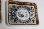 Set of Six Fornasetti Gilt Porcelain Profili Romani Roman Emperor Vide Poches - Image 17