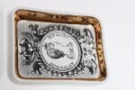 Set of Six Fornasetti Gilt Porcelain Profili Romani Roman Emperor Vide Poches - Image 30