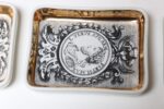 Set of Six Fornasetti Gilt Porcelain Profili Romani Roman Emperor Vide Poches - Image 29