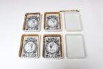 Set of Six Fornasetti Gilt Porcelain Profili Romani Roman Emperor Vide Poches - Image 4