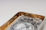 Set of Six Fornasetti Gilt Porcelain Profili Romani Roman Emperor Vide Poches - Image 27