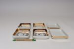 Set of Six Fornasetti Gilt Porcelain Profili Romani Roman Emperor Vide Poches - Image 11