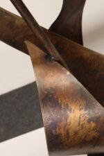 Pair of Vintage Brutalist Steel "Ribbon" Table Lamps by Richard Barr For Laurel - Image 9
