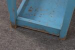 Primitive American Robin's Egg Blue Painted Wood Umbrella or Cane Stand - Image 23