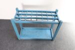 Primitive American Robin's Egg Blue Painted Wood Umbrella or Cane Stand - Image 6