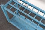 Primitive American Robin's Egg Blue Painted Wood Umbrella or Cane Stand - Image 17