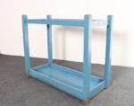 Primitive American Robin's Egg Blue Painted Wood Umbrella or Cane Stand - Image 7