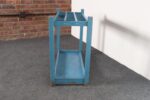 Primitive American Robin's Egg Blue Painted Wood Umbrella or Cane Stand - Image 11