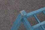 Primitive American Robin's Egg Blue Painted Wood Umbrella or Cane Stand - Image 20