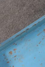Primitive American Robin's Egg Blue Painted Wood Umbrella or Cane Stand - Image 22