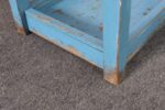Primitive American Robin's Egg Blue Painted Wood Umbrella or Cane Stand - Image 24