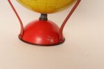 Vintage Replogle Yellow and Red Tin Litho "Globe Grams' Spinning World Globe - Image 19