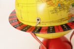 Vintage Replogle Yellow and Red Tin Litho "Globe Grams' Spinning World Globe - Image 14