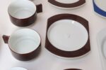 Set of 17 Vintage Alitalia First Class Plates and Cups Designed by Joe Colombo - Image 12
