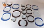 Set of 17 Vintage Alitalia First Class Plates and Cups Designed by Joe Colombo - Image 4