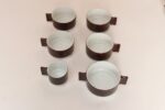 Set of 17 Vintage Alitalia First Class Plates and Cups Designed by Joe Colombo - Image 8