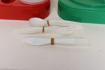 Mid Century Mexican Modern Stacking Rainbow Picnic Tray Set by Pymsa - Image 14