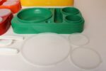 Mid Century Mexican Modern Stacking Rainbow Picnic Tray Set by Pymsa - Image 13