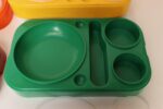 Mid Century Mexican Modern Stacking Rainbow Picnic Tray Set by Pymsa - Image 12