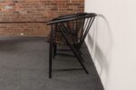 Pair of Swedish Modern Ebonized Beechwood Sunfeather Arm Chairs by Sonna Rosen - Image 9